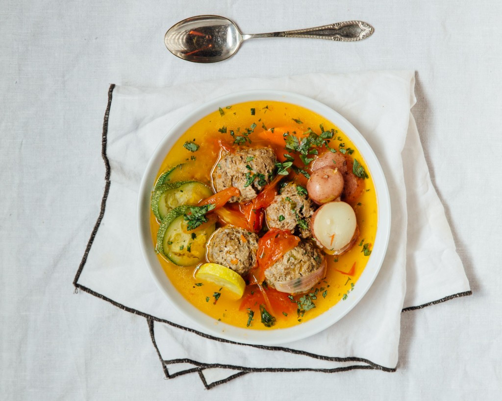 Cozy up this winter with a warm meatball soup of fresh never frozen beef and lamb--Full Recipe!