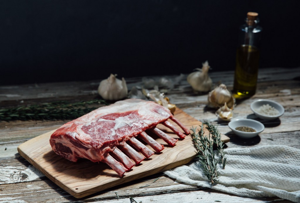 premier meat company lamb rack raw shot sustainable humanely raised family farm